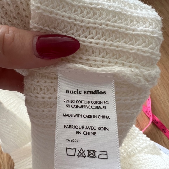 Knit tie front top by uncle studios - Picture 5 of 5